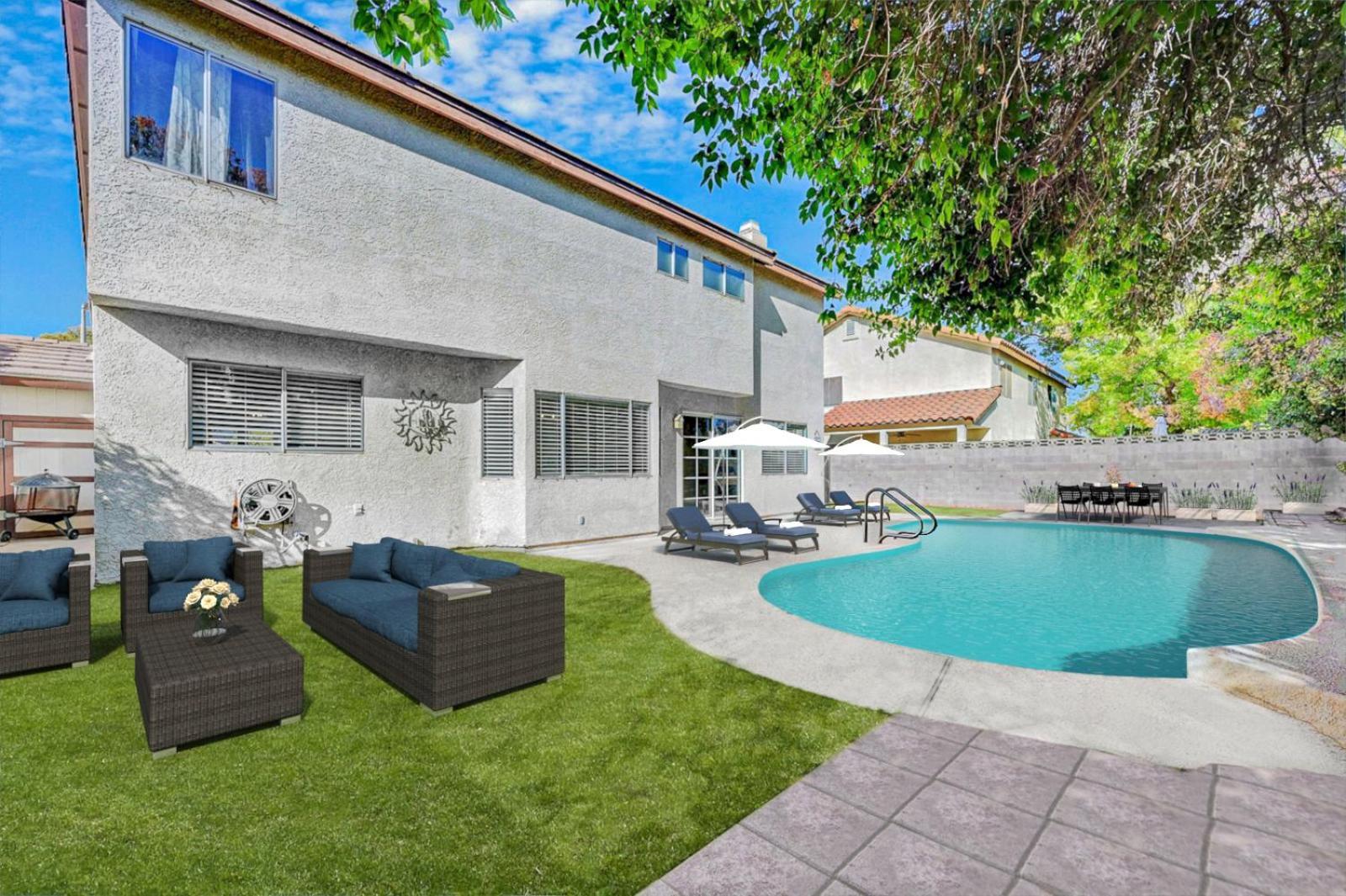Casa de férias Bright Fun Spacious With Pool Las Vegas
