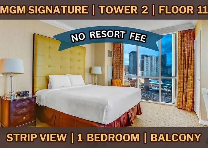 11Th Flr Mgm Signature 1Bed, Strip View, No Fee