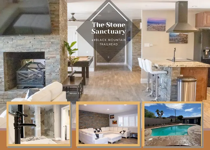 Lux Private Home - Pool, Billiards, 8 Smart Tvs, Board Games, Cotton Bedding - The Stone Sanctuary At Mccullough Hills Trailhead
