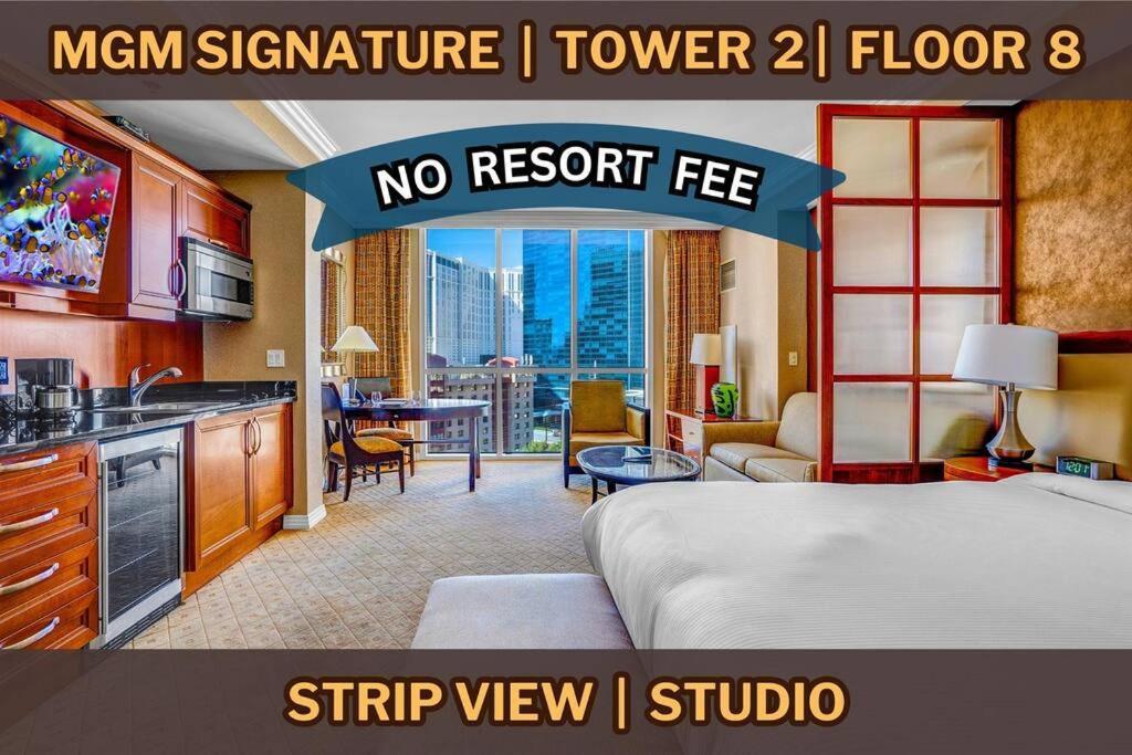 8th Flr Mgm Signature Studio, Strip View, No Fee Las Vegas