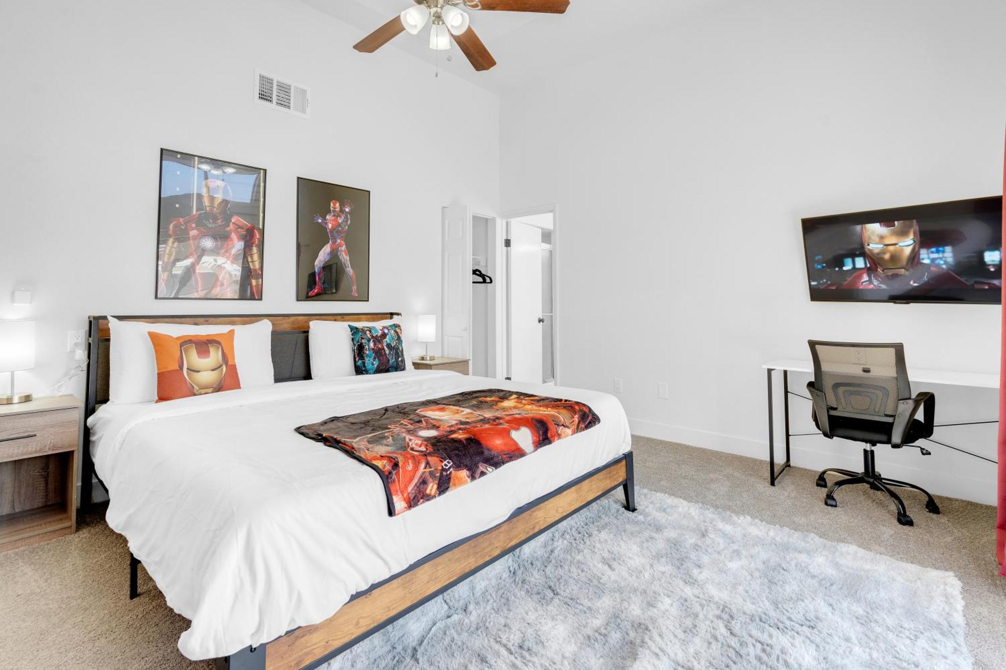 8br 5ba Superhero Retreat-king Beds, Bbq, Hammock, Firepit, Minigolf, Workspace Villa *