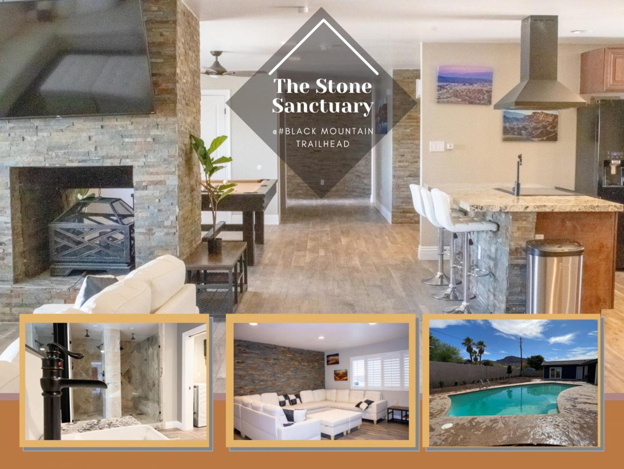 Holiday home Lux Private - Pool, Billiards, 8 Smart Tvs, Board Games, Cotton Bedding - The Stone Sanctuary At Mccullough Hills Trailhead *