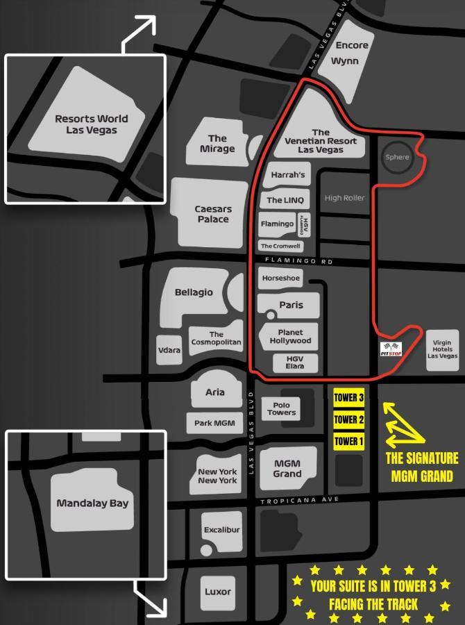 Apartment No Fees-mgm Stripview-jacuzzi-formula 1 Track View *