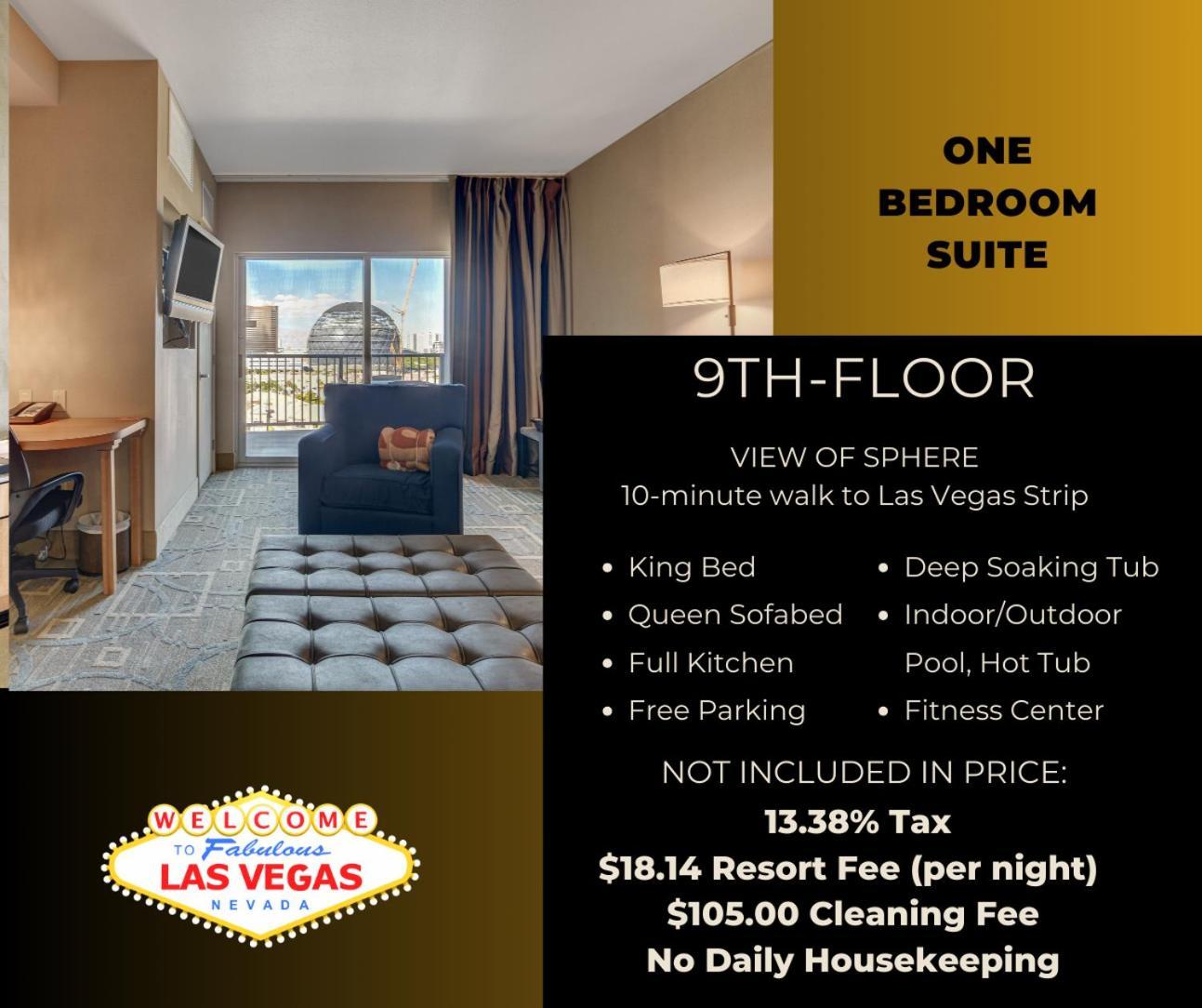 Ultimate Vegas Getaway One Bedroom With Balcony, Kitchen, Gym, Pool & Free Parking * Las Vegas