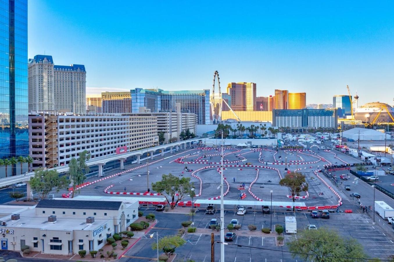 Mgm Balcony Strip Sphere And F1 Race Views Las Vegas