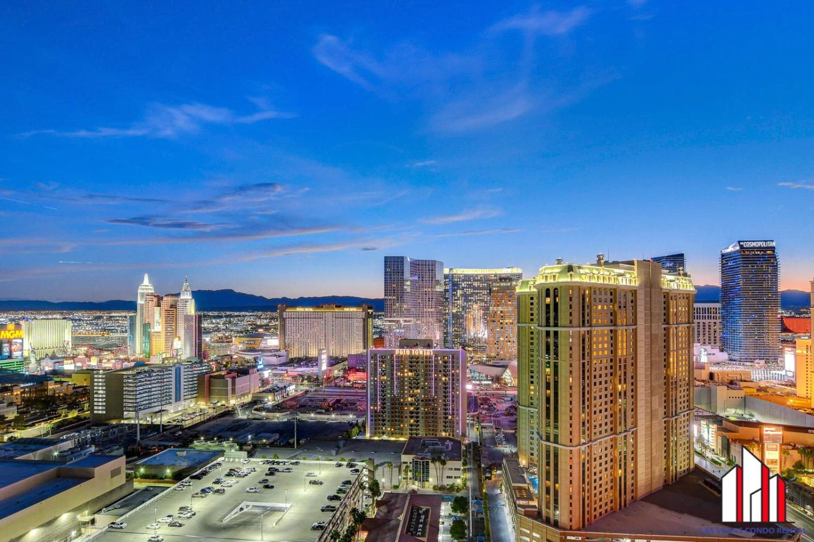 Mgm Signature-30-705 F1 Track & Strip View Balcony * Las Vegas
